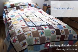 Quilt colcha de parches estrella maverick