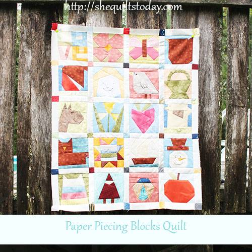 Paper piecing quilt