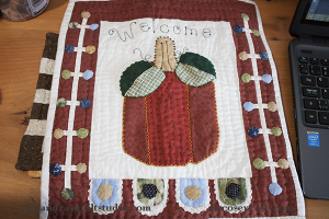 Mini quilt de calabaza