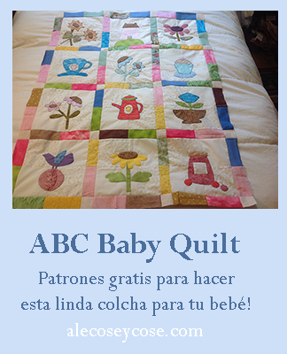 ABC colcha de patchwork para bebé