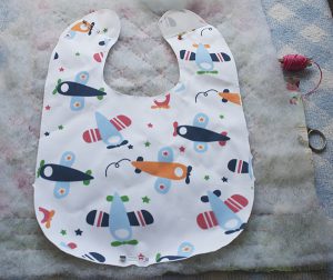 como hacer babero bebe diy patchwork