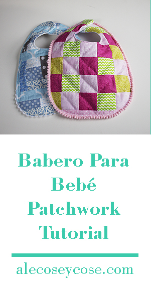 babero fácil para bebé patchwork