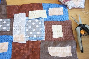 como hacer bolsita patchwork boro