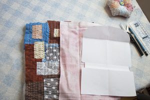 como hacer bolsita patchwork boro