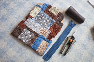 como hacer bolsita patchwork boro