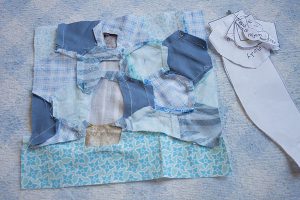 Mini Quilt Con Muñeco De Nieve