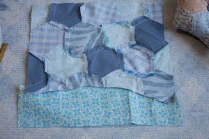 Mini Quilt Con Muñeco De Nieve