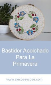 como hacer un bastidor acolchado patchwork
