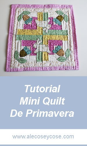 Tutorial Mini Quilt Primavera
