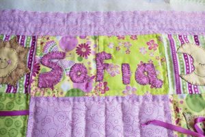 como aplicar letras en las quilts