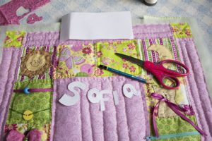 como aplicar letras en las quilts
