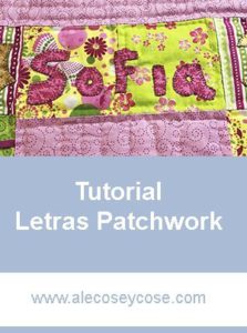 Tutorial Letras Patchwork
