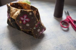 como hacer una bolsa patchwork hexagonos
