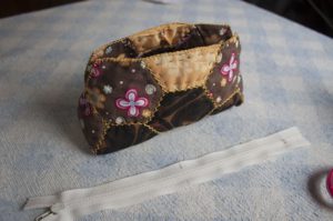 como hacer una bolsa patchwork hexagonos