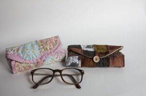 funda para gafas patchwork