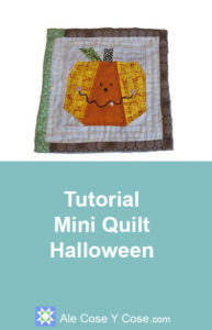 Tutorial Mini Quilt Halloween