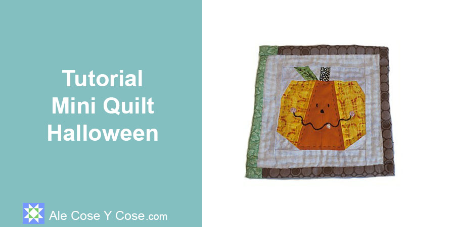 Tutorial Mini Quilt Halloween