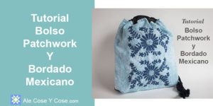 Bolso Patchwork y Bordado Mexicano