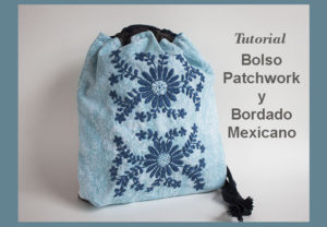 bolso de mano con bordado mexicano