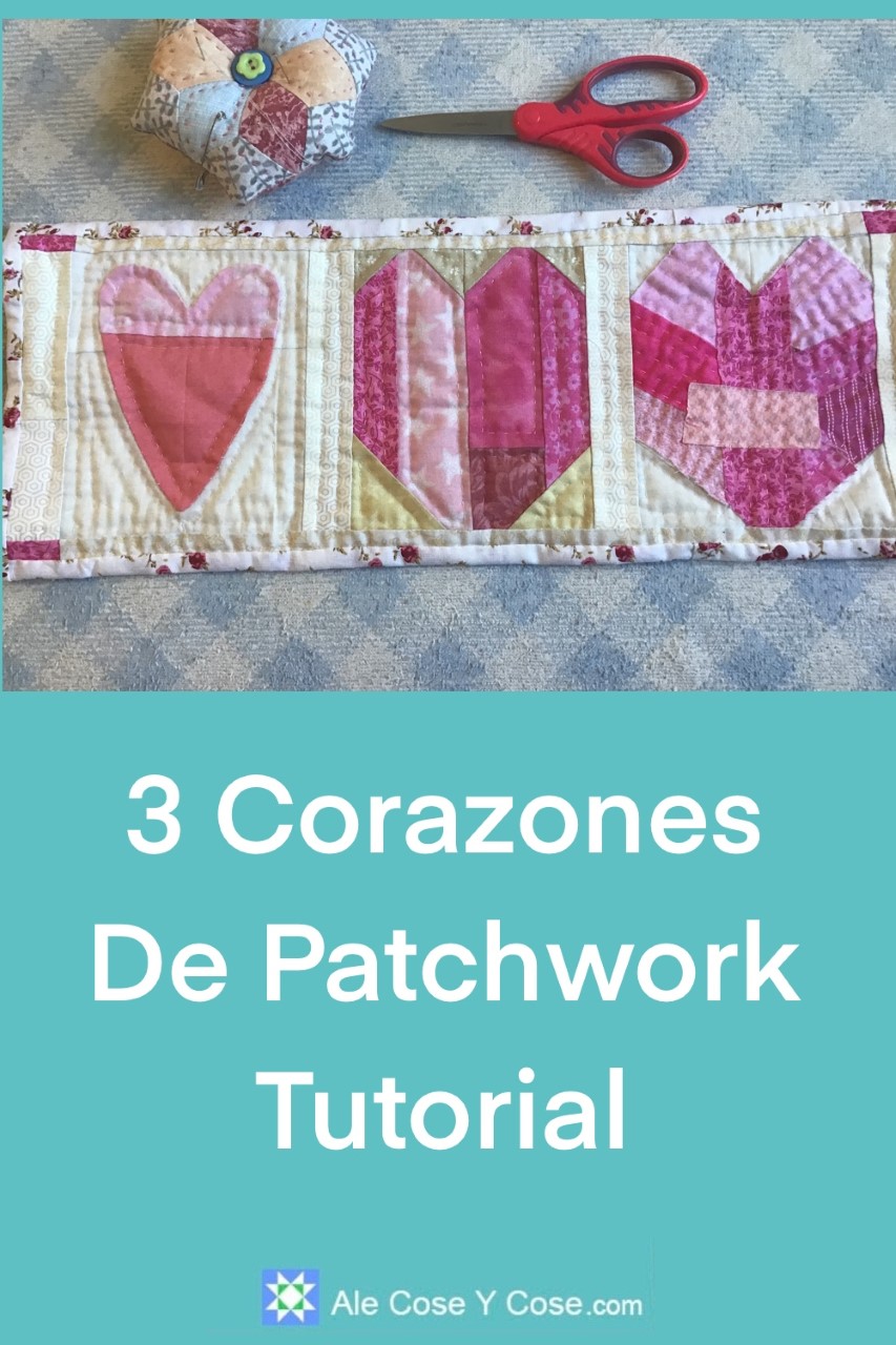3 Corazones De Patchwork