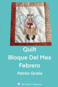 Quilt Bloque Del Mes Febrero