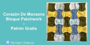 Corazon De Manzana Bloque Patchwork