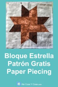 Bloque Estrella Paper Piecing