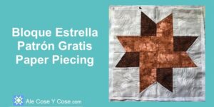 Bloque Estrella Paper Piecing