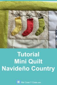 Tutorial Mini Quilt Navideno