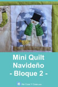 Mini Quilt Navideno - Bloque 2