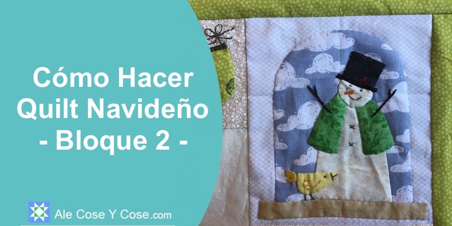 Mini Quilt Navideno - Bloque 2