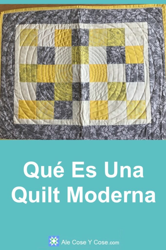 Que Es Una Quilt Moderna Ale Cose y cose