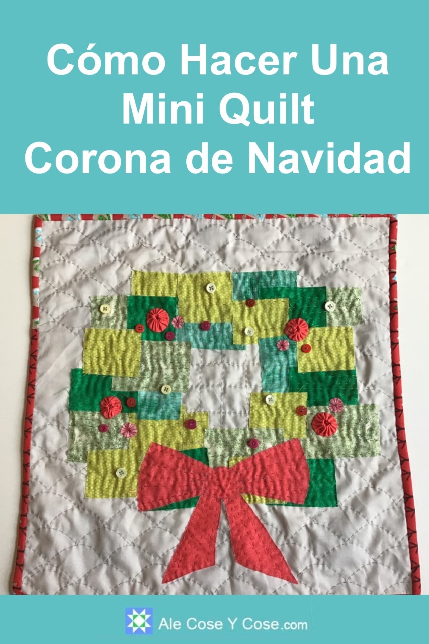 Mini Quilt Corona De Navidad