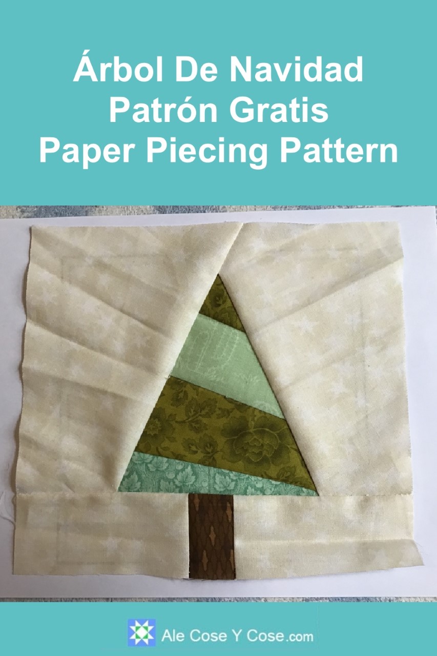 Arbol de Navidad Paper Piecing Pattern