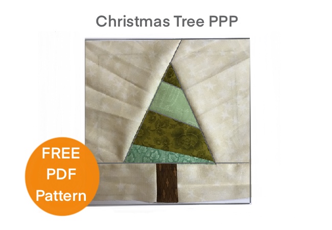 Arbol de Navidad Paper Piecing Pattern
