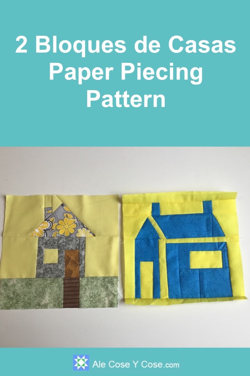 Dos Casas Patrones Paper Piecing