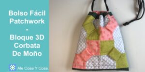 Bolso Patchwork Corbata de Moño 3D
