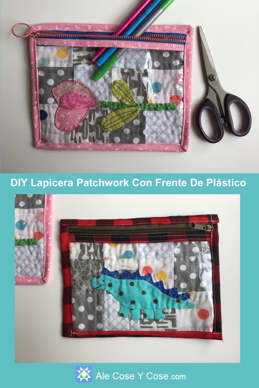 Lapicera Patchwork Con Frente De Plástico
