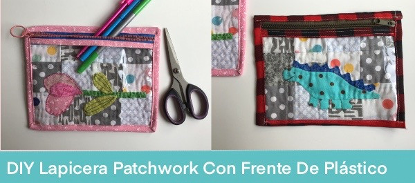 Lapicera Patchwork Con Frente De Plástico