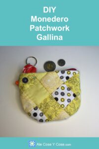 Monedero Gallina Patchwork