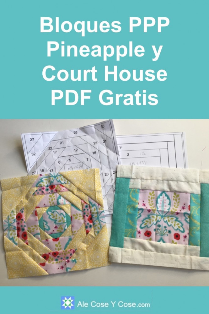 Bloques Para Quilt Pineapple y Court House