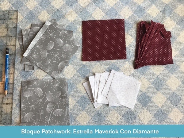 Bloque Patchwork Estrella Maverick Con Diamante