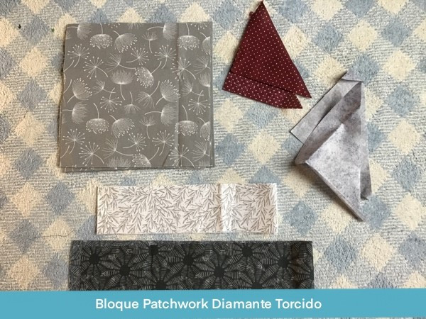 Bloque Patchwork Diamante Torcido