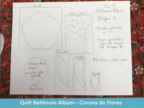Quilt Baltimore Album Corona De Flores