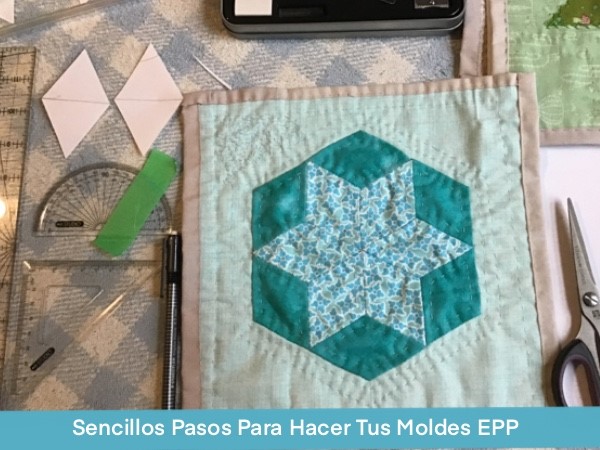 Crea Patrones Patchwork Papel Estrella 6 Puntas