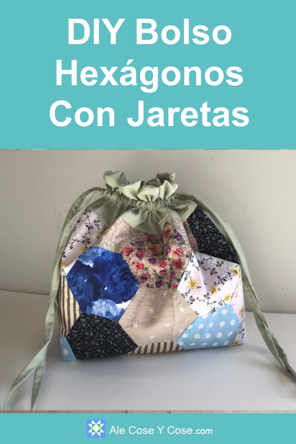 Bolso Hexagonos Con Jaretas