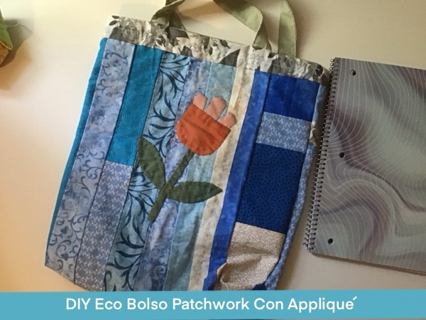 Eco Bolso Patchwork Con Applique