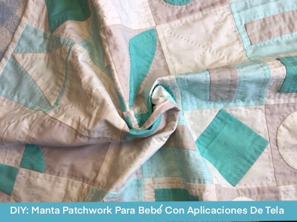 Manta Patchwork Para Bebe Con Aplicaciones