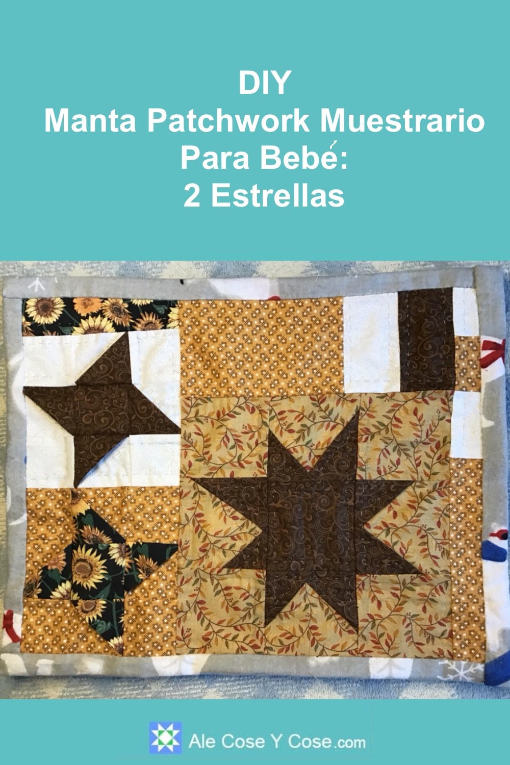 Manta Para Bebe 2 Estrellas Patchwork