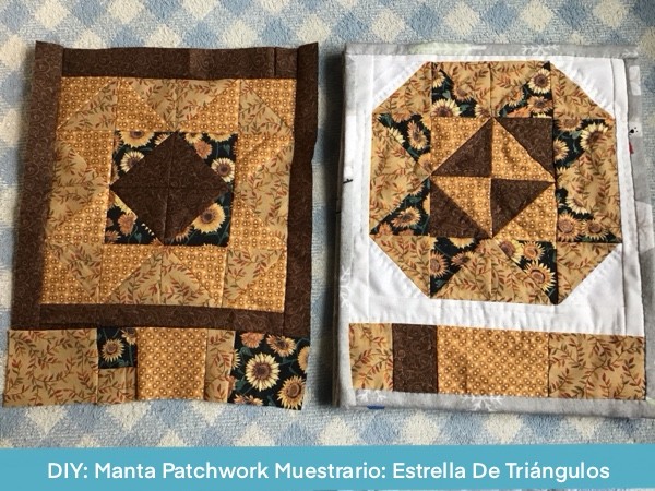 Manta Patchwork Bebe Estrella De Triangulos